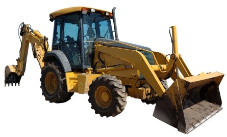 Backhoe Loader Side View